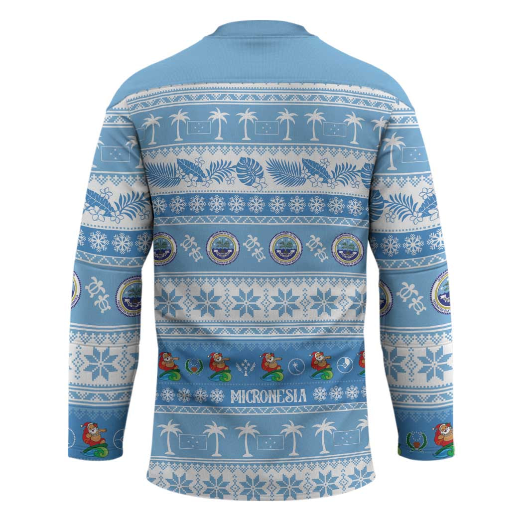 FSM Christmas Hockey Jersey Merry Xmas Federated States of Micronesia - Polynesian Pride