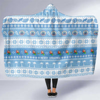 FSM Christmas Hooded Blanket Merry Xmas Federated States of Micronesia - Polynesian Pride