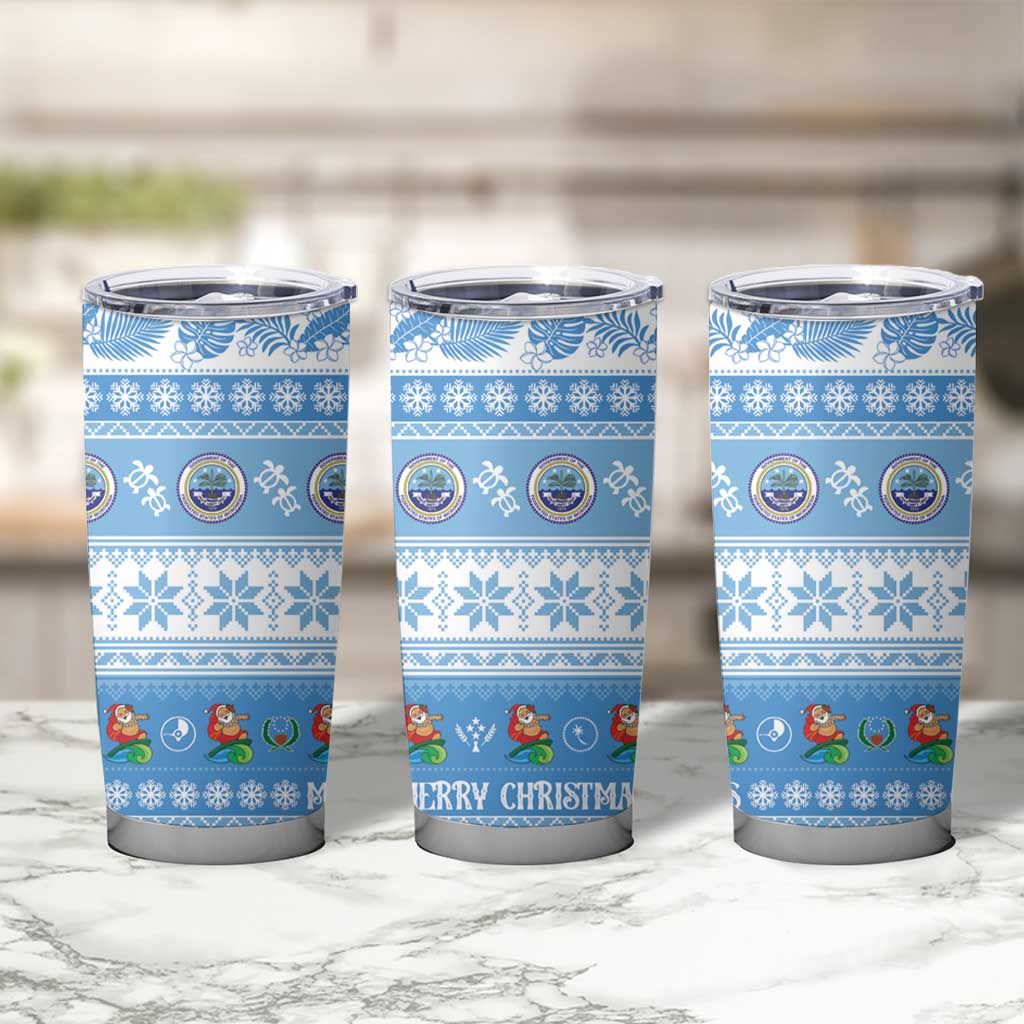 FSM Christmas Tumbler Cup Merry Xmas Federated States of Micronesia - Polynesian Pride