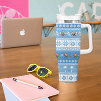 FSM Christmas Tumbler With Handle Merry Xmas Federated States of Micronesia - Polynesian Pride