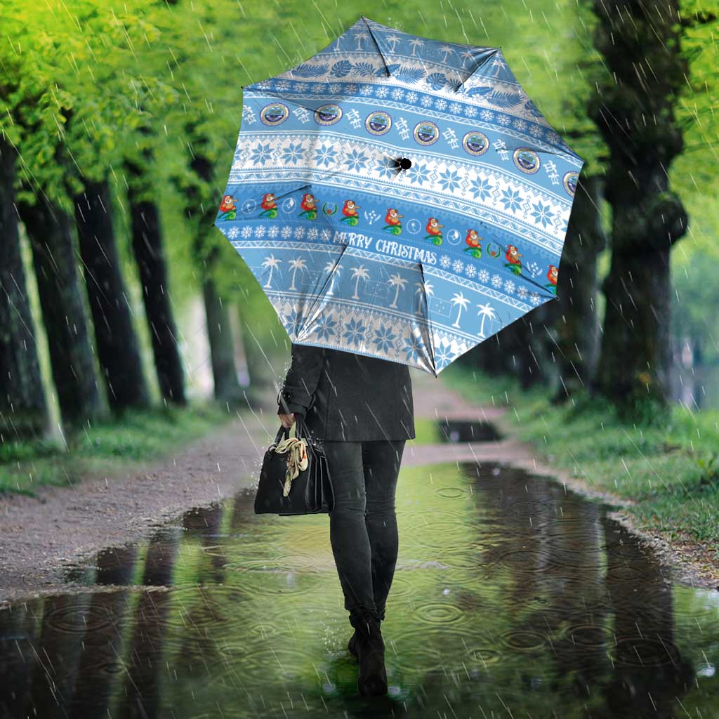 FSM Christmas Umbrella Merry Xmas Federated States of Micronesia - Polynesian Pride