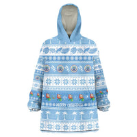 FSM Christmas Wearable Blanket Hoodie Merry Xmas Federated States of Micronesia - Polynesian Pride