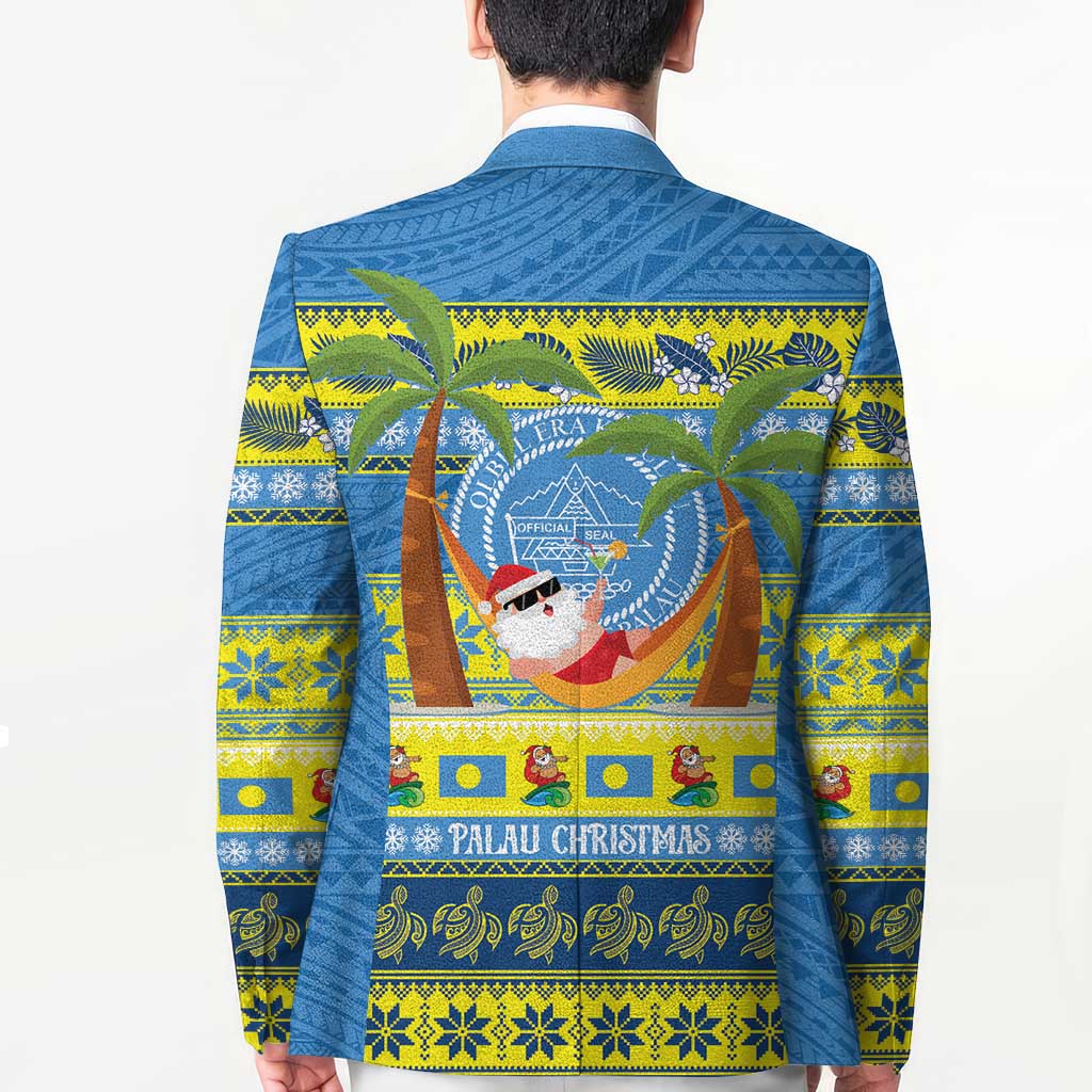 Palau Christmas Blazer Chilling Santa Ungil Kurismas - Polynesian Pride