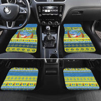 Palau Christmas Car Mats Chilling Santa Ungil Kurismas - Polynesian Pride