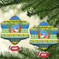 Palau Christmas Ceramic Ornament Chilling Santa Ungil Kurismas - Polynesian Pride