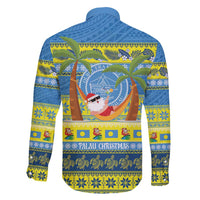 Palau Christmas Family Matching Mermaid Dress and Hawaiian Shirt Chilling Santa Ungil Kurismas - Polynesian Pride