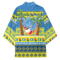 Palau Christmas Kimono Chilling Santa Ungil Kurismas - Polynesian Pride