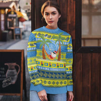 Palau Christmas Ugly Christmas Sweater Chilling Santa Ungil Kurismas - Polynesian Pride