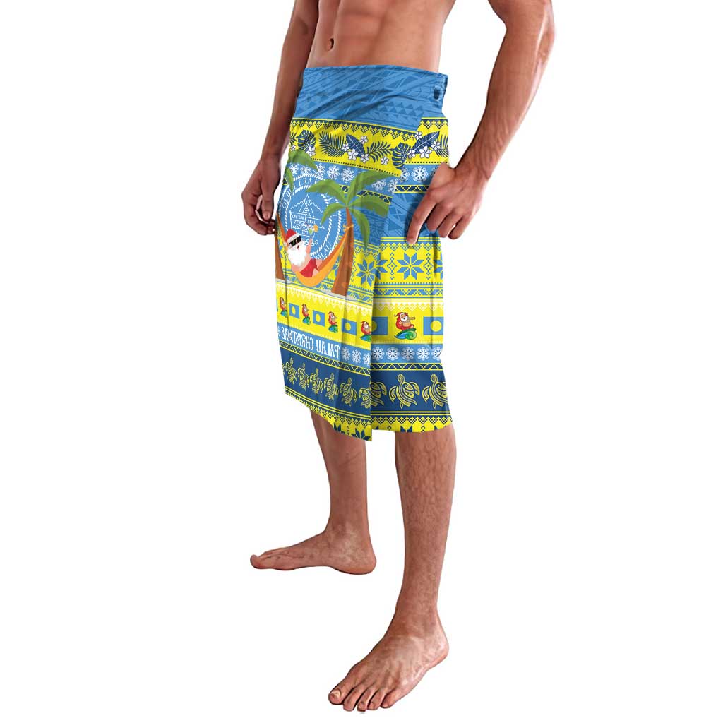 Palau Christmas Lavalava Chilling Santa Ungil Kurismas - Polynesian Pride