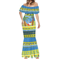 Palau Christmas Mermaid Dress Chilling Santa Ungil Kurismas - Polynesian Pride