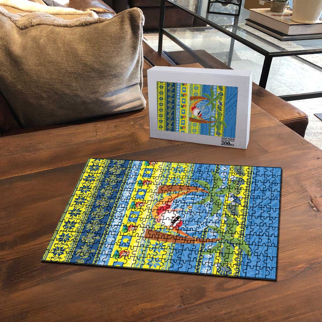Palau Christmas Puzzle Chilling Santa Ungil Kurismas - Polynesian Pride