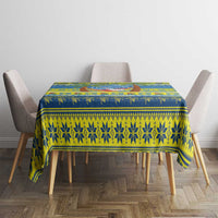 Palau Christmas Tablecloth Chilling Santa Ungil Kurismas - Polynesian Pride