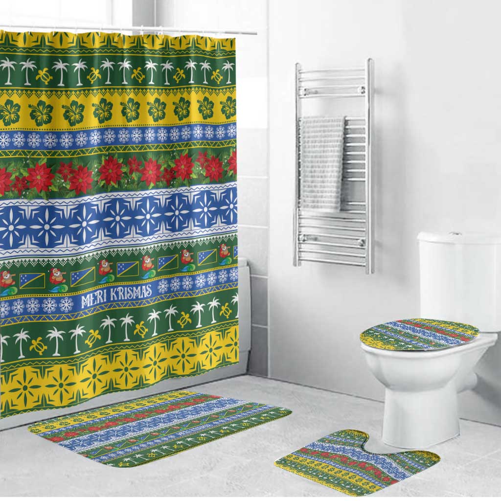 Solomon Islands Christmas Bathroom Set The Solomons Melanesian Meri Krismas - Polynesian Pride