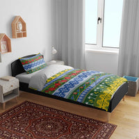 Solomon Islands Christmas Bedding Set The Solomons Melanesian Meri Krismas - Polynesian Pride