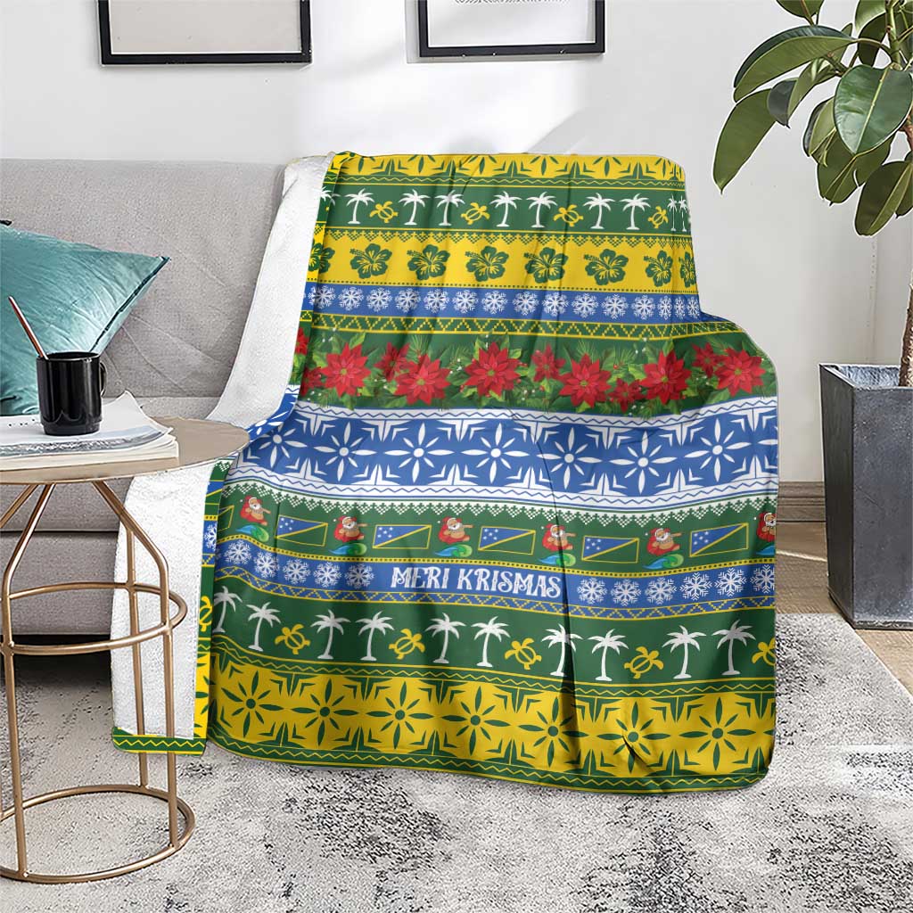 Solomon Islands Christmas Blanket The Solomons Melanesian Meri Krismas - Polynesian Pride