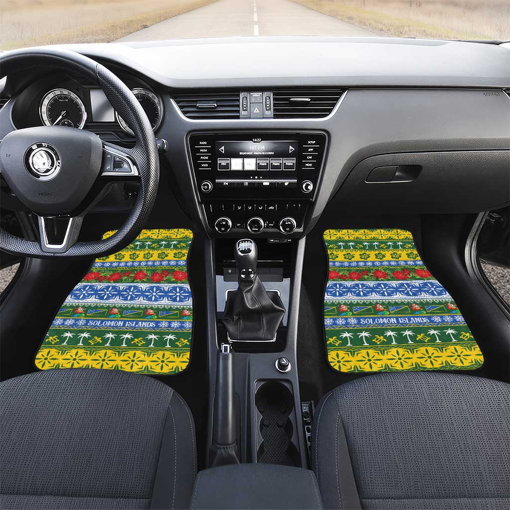 Solomon Islands Christmas Car Mats The Solomons Melanesian Meri Krismas - Polynesian Pride