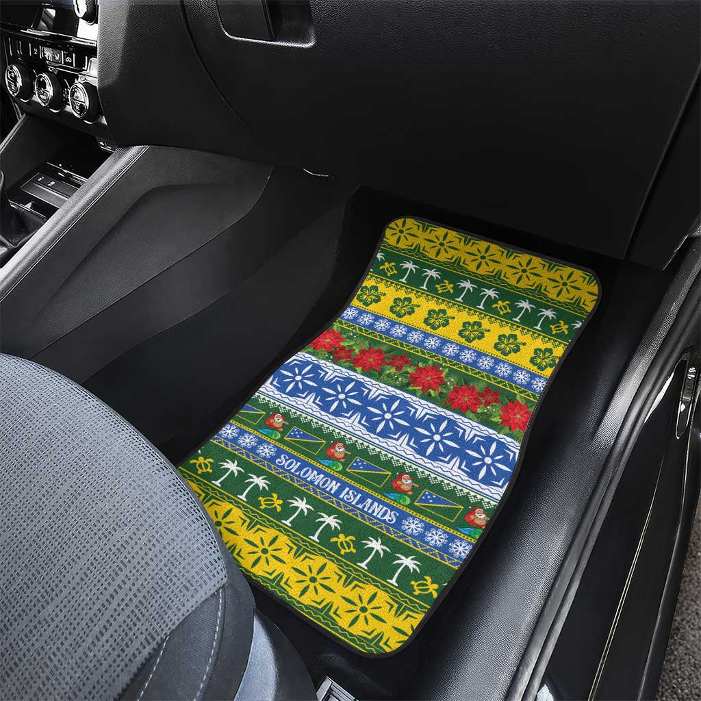 Solomon Islands Christmas Car Mats The Solomons Melanesian Meri Krismas - Polynesian Pride