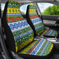 Solomon Islands Christmas Car Seat Cover The Solomons Melanesian Meri Krismas - Polynesian Pride