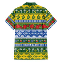 Solomon Islands Christmas Family Matching Off Shoulder Maxi Dress and Hawaiian Shirt The Solomons Melanesian Meri Krismas - Polynesian Pride