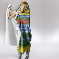 Solomon Islands Christmas Hooded Blanket The Solomons Melanesian Meri Krismas - Polynesian Pride