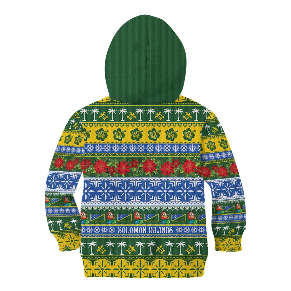 Solomon Islands Christmas Kid Hoodie The Solomons Melanesian Meri Krismas - Polynesian Pride