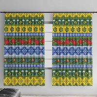 Solomon Islands Christmas Window Curtain The Solomons Melanesian Meri Krismas - Polynesian Pride