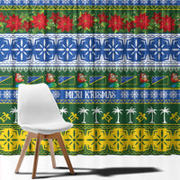Solomon Islands Christmas Window Curtain The Solomons Melanesian Meri Krismas - Polynesian Pride