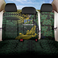 Solomon Islands Back Car Seat Cover 677 Proud Crocodile Melanesian Pattern - Polynesian Pride