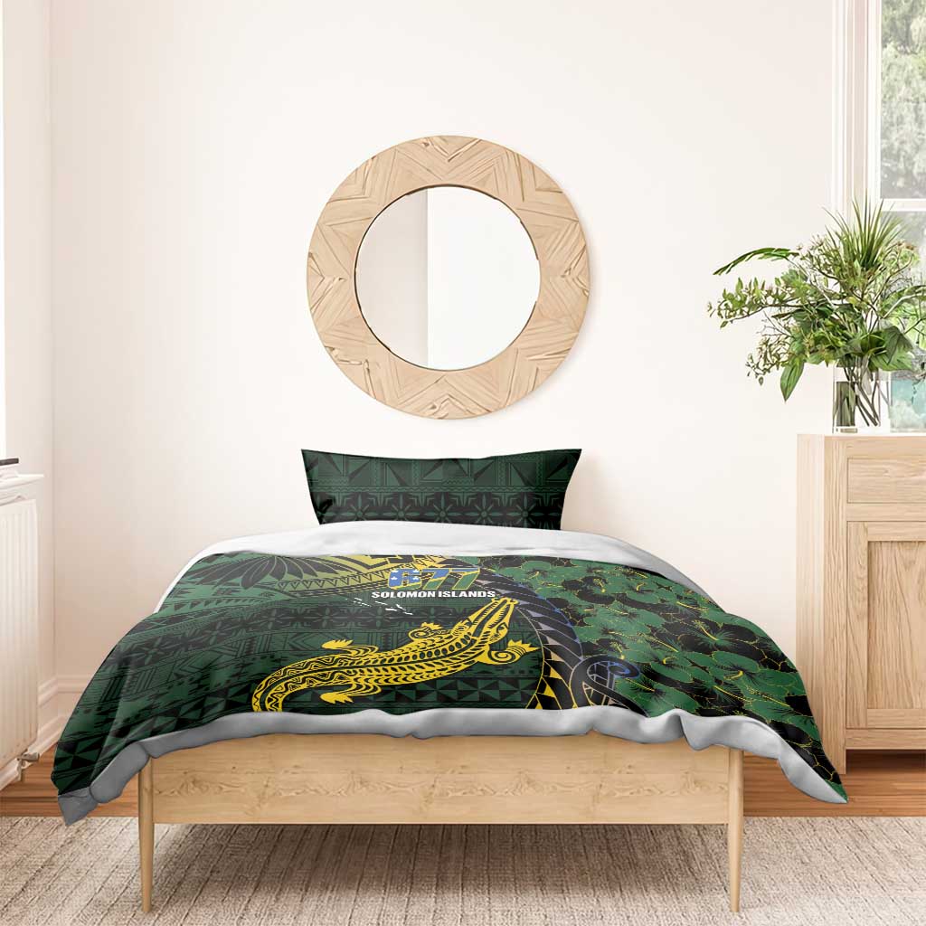 Solomon Islands Bedding Set 677 Proud Crocodile Melanesian Pattern - Polynesian Pride
