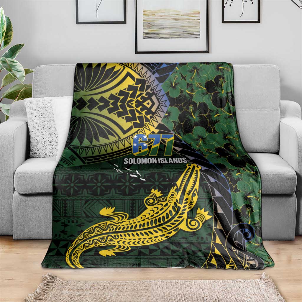 Solomon Islands Blanket 677 Proud Crocodile Melanesian Pattern - Polynesian Pride