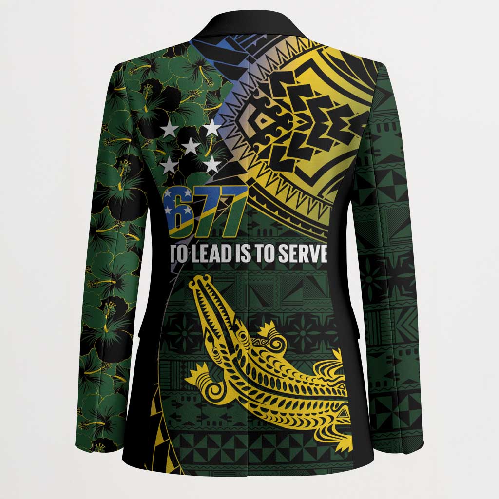 Solomon Islands Blazer 677 Proud Crocodile Melanesian Pattern - Polynesian Pride