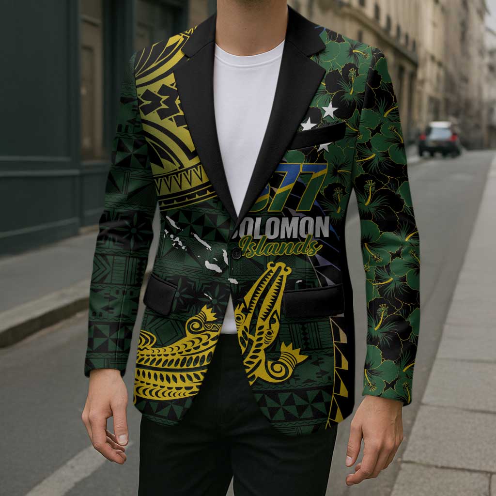 Solomon Islands Blazer 677 Proud Crocodile Melanesian Pattern - Polynesian Pride