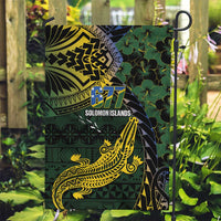 Solomon Islands Garden Flag 677 Proud Crocodile Melanesian Pattern - Polynesian Pride