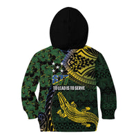 Solomon Islands Kid Hoodie 677 Proud Crocodile Melanesian Pattern - Polynesian Pride