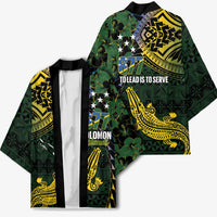 Solomon Islands Kimono 677 Proud Crocodile Melanesian Pattern - Polynesian Pride