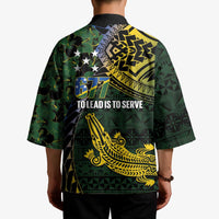 Solomon Islands Kimono 677 Proud Crocodile Melanesian Pattern - Polynesian Pride