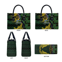 Solomon Islands Leather Bag 677 Proud Crocodile Melanesian Pattern - Polynesian Pride