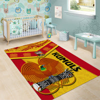 Papua New Guinea Rugby Area Rug 2023 Go Kumuls Pacific Dynamic Style LT14 - Polynesian Pride