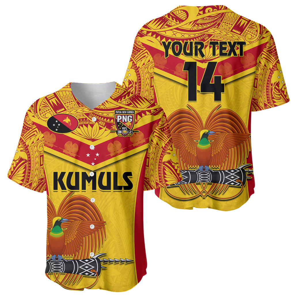 Custom Papua New Guinea Rugby Baseball Jersey 2023 Go Kumuls Pacific Dynamic Style LT14 - Polynesian Pride