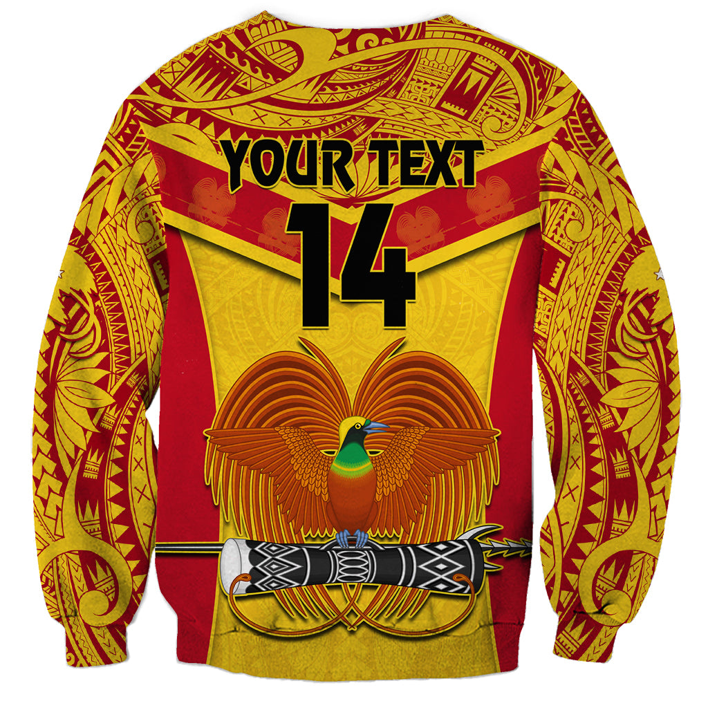 Custom Papua New Guinea Rugby Sweatshirt 2023 Go Kumuls Pacific Dynamic Style LT14 - Polynesian Pride