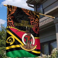 Vanuatu Unity Day Garden Flag 29 November Coat Of Arms With Flag Style LT14 - Polynesian Pride