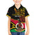 Personalised Vanuatu Unity Day Kid Hawaiian Shirt 29 November Coat Of Arms With Flag Style LT14 Kid Black - Polynesian Pride
