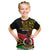 Personalised Vanuatu Unity Day Kid T Shirt 29 November Coat Of Arms With Flag Style LT14 Black - Polynesian Pride