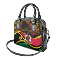 Vanuatu Unity Day Shoulder Handbag 29 November Coat Of Arms With Flag Style LT14 - Polynesian Pride