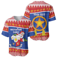 Personalized The Philippines Christmas Baseball Jersey Pilipinas Parol - Maligayang Pasko!