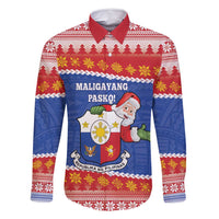 Personalized The Philippines Christmas Family Matching Mermaid Dress and Hawaiian Shirt Pilipinas Parol - Maligayang Pasko!