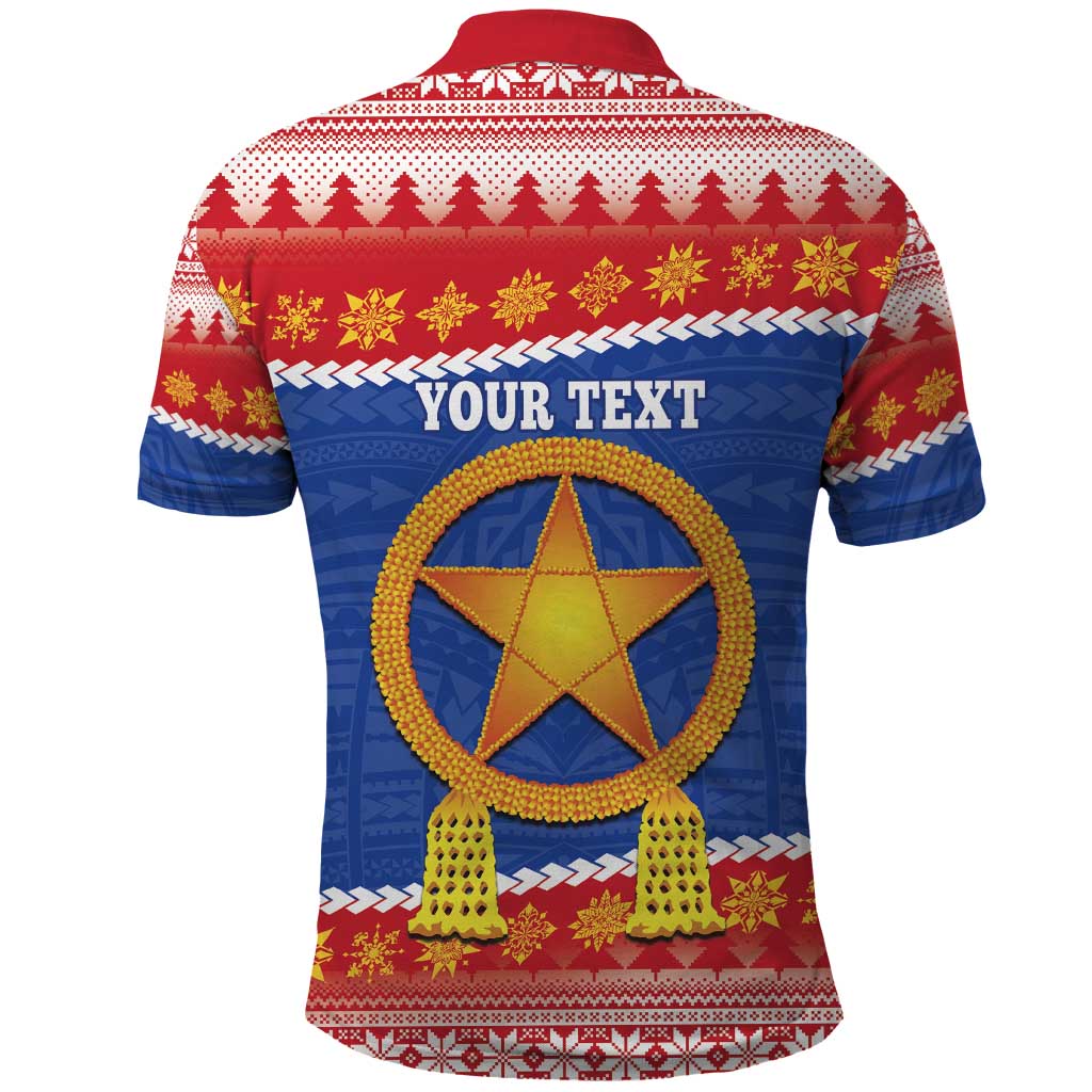 Personalized The Philippines Christmas Polo Shirt Pilipinas Parol - Maligayang Pasko!