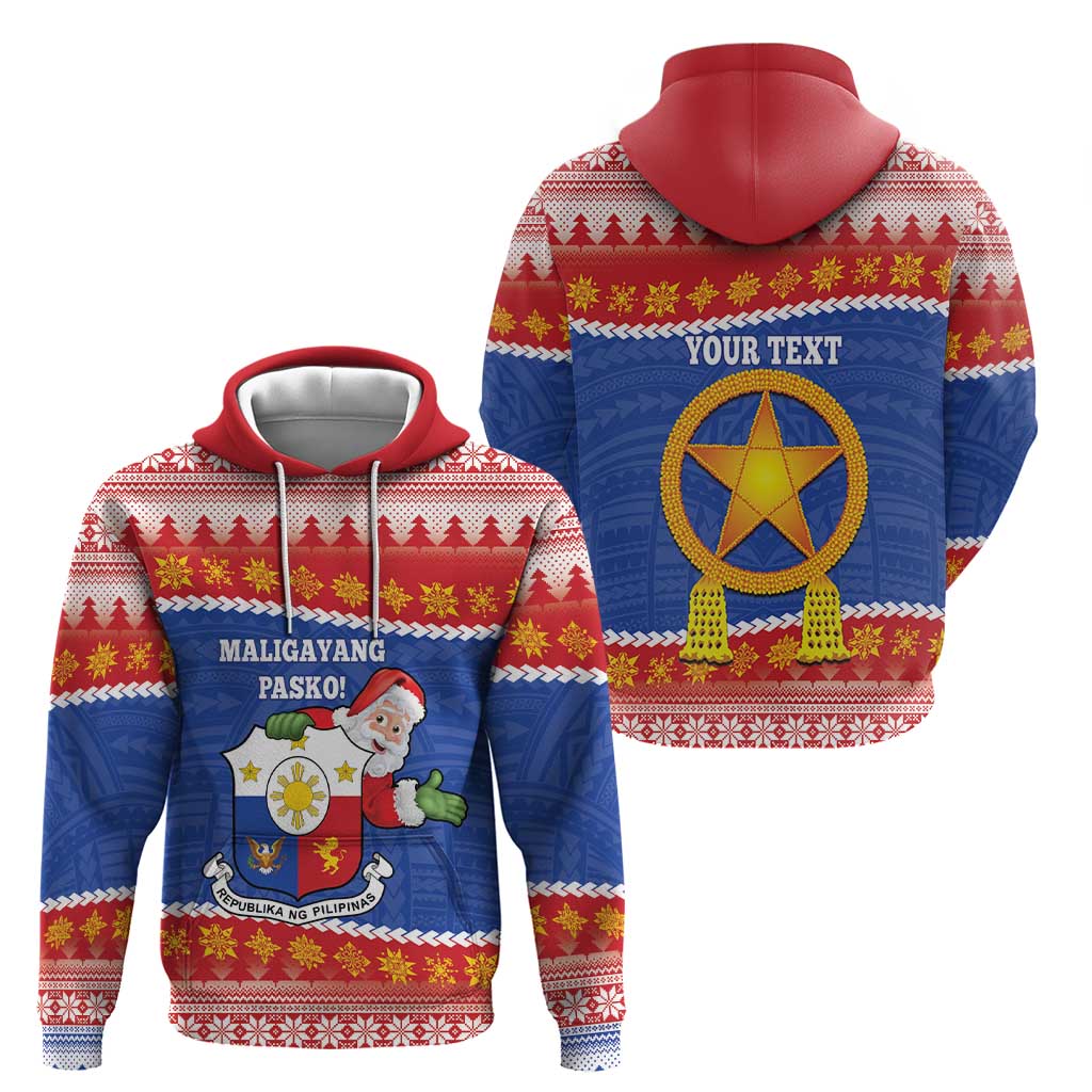Personalized The Philippines Christmas Zip Hoodie Pilipinas Parol - Maligayang Pasko!
