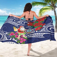 Guam Christmas Sarong Poinsettia With Bougainvillea - Felis Pasgua!