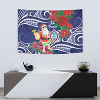 Guam Christmas Tapestry Poinsettia With Bougainvillea - Felis Pasgua!